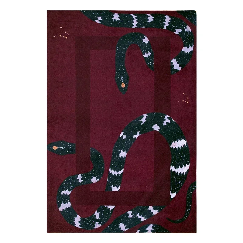 Alfombra Living Room Carpet Serpent Logo